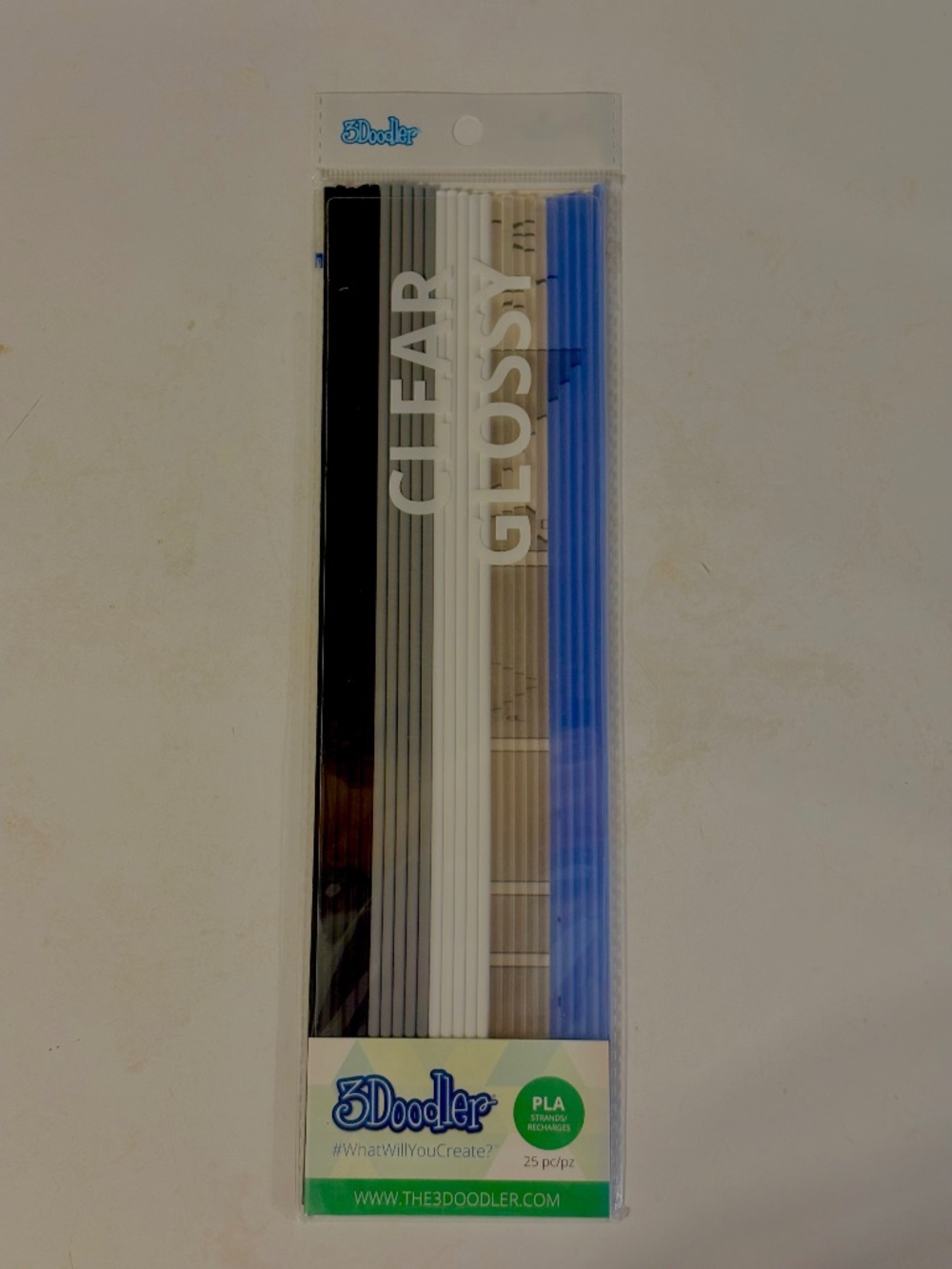 3Doodler Filament Pack 25 Strands PLA Strands 3D Printing PL-MIX6 The Essentials